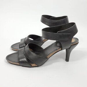 Vince Camuto Black Leather Sandals #144  Size 10M